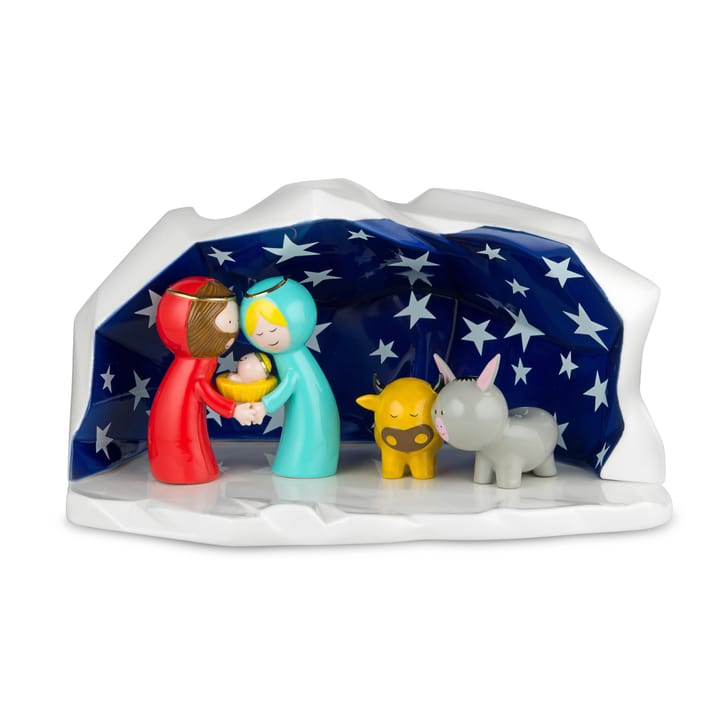Happy Eternity Baby kerststal met porseleinen figuren, 1 set Alessi