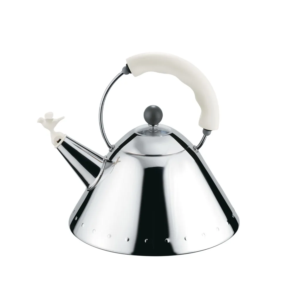 Kettle fluitketel, wit Alessi