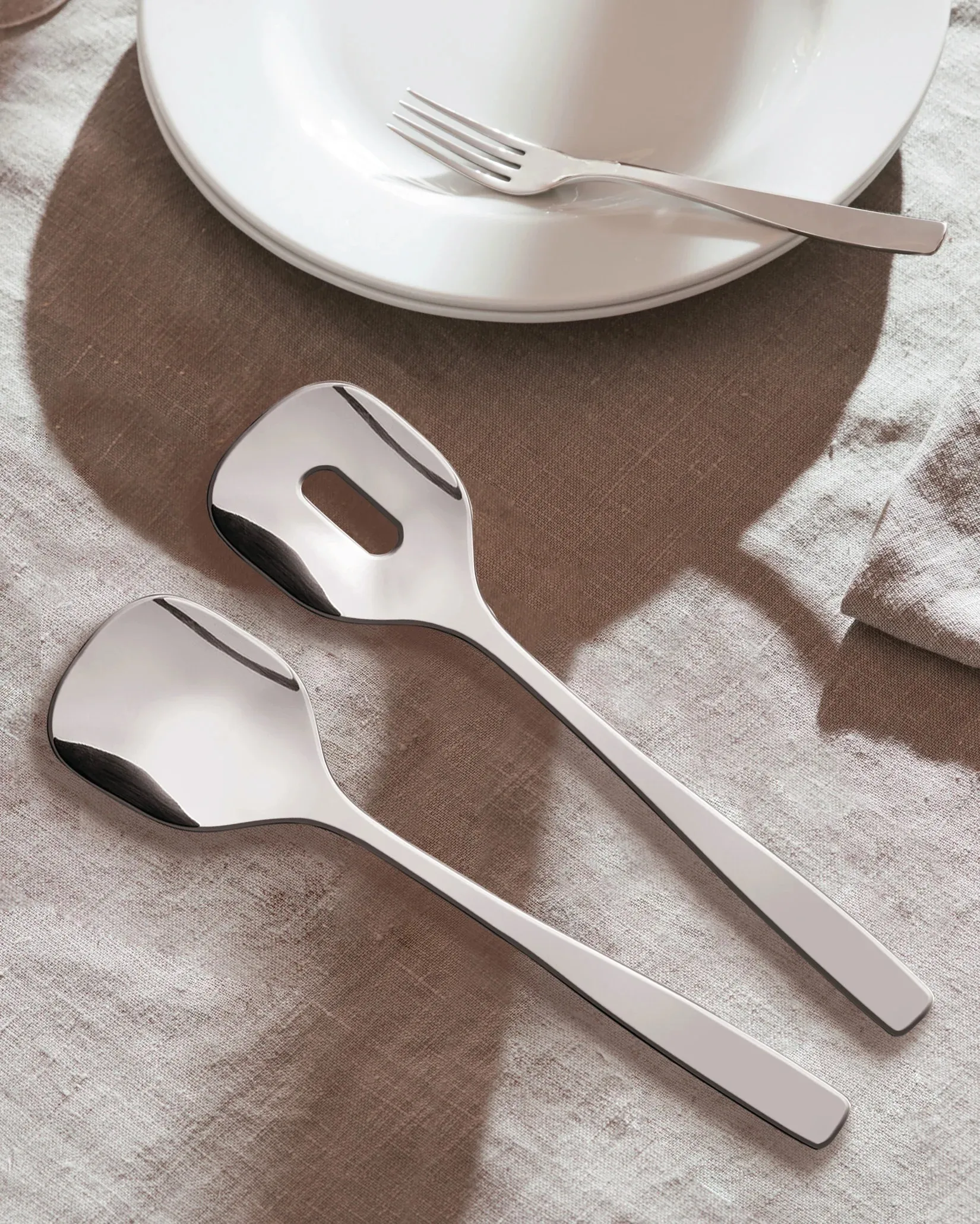 KnifeForkSpoon saladeset, Roestvrij staal Alessi