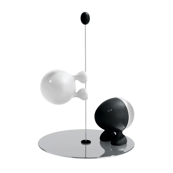 Lilliput peper- en zoutset - zwart-wit - Alessi