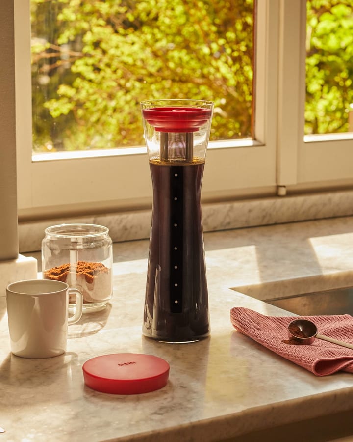 Mazagran karaf voor koudgebrouwen koffie, Rood Alessi