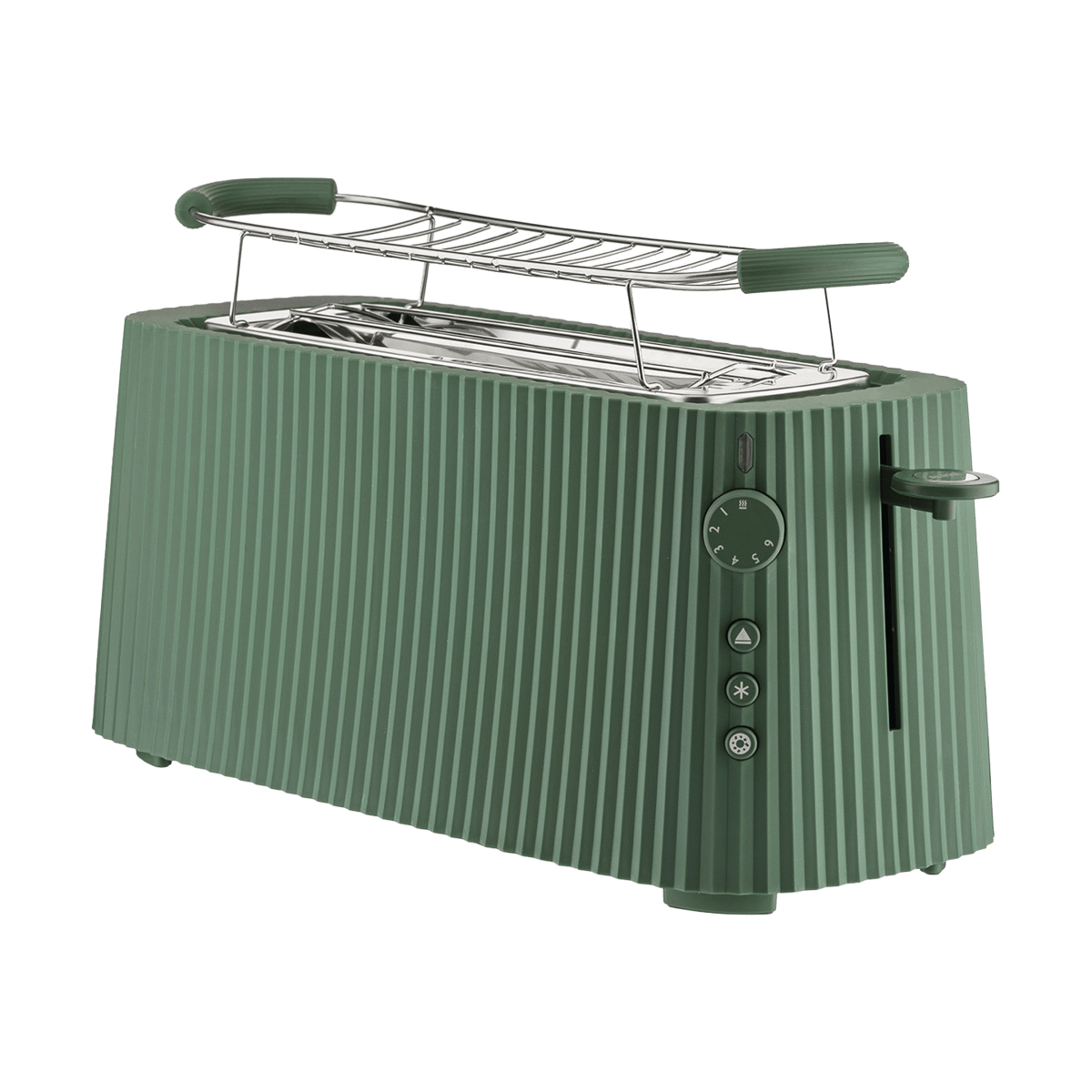 Alessi Plissé broodrooster dubbel Groen | Scandinavisch Interieur | Groen