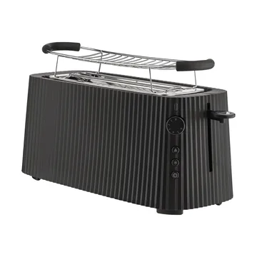 Plissé broodrooster dubbel - Zwart - Alessi