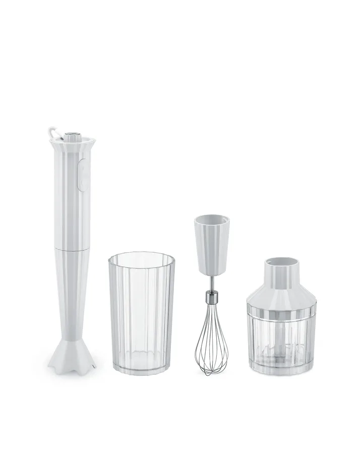 Plissé staafmixerset - Wit - Alessi