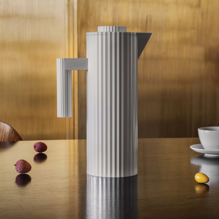 Plissé thermoskan 1 L, Wit Alessi