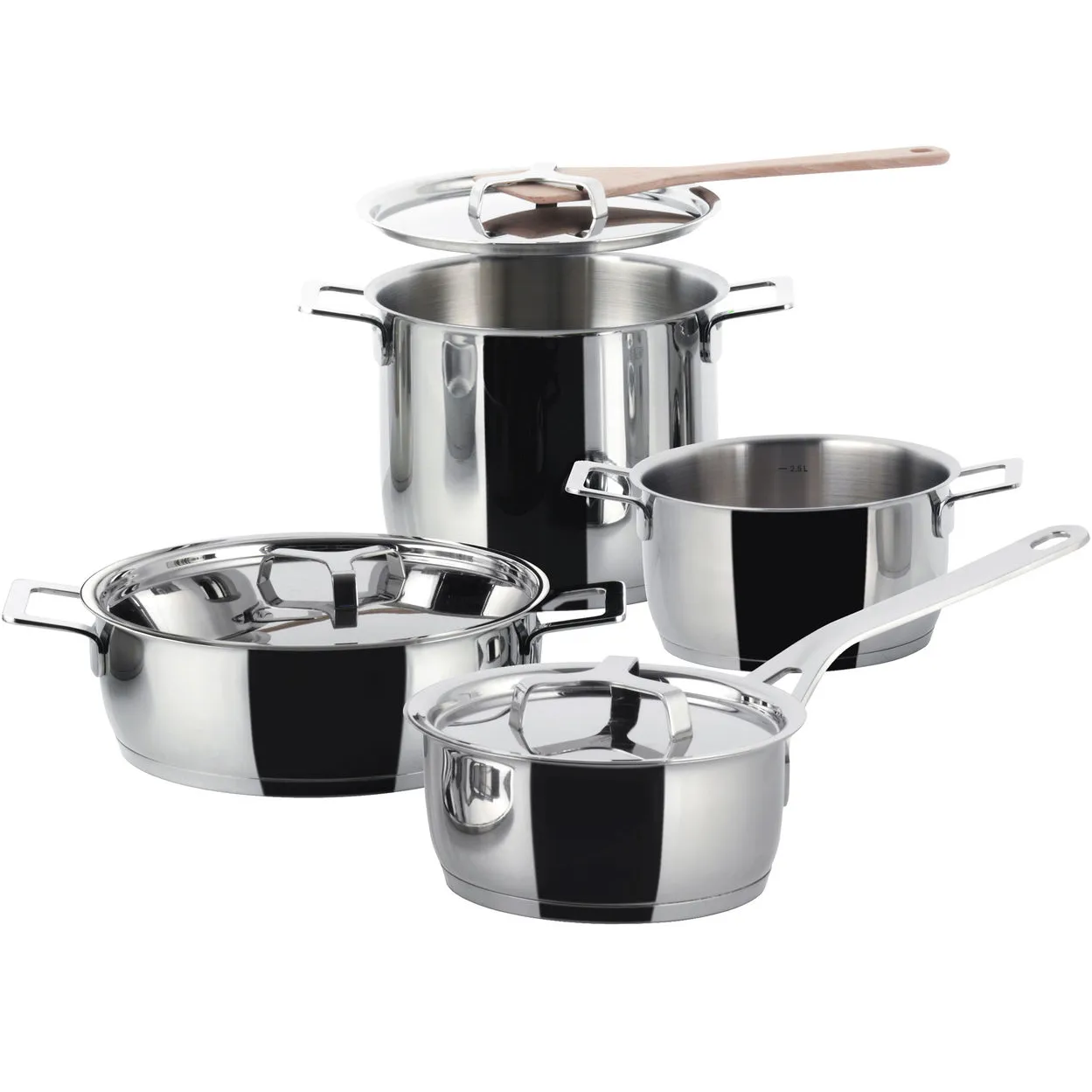 Pots&Pans pannenset, 4-delig Alessi