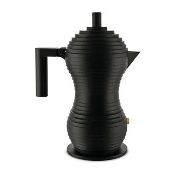 Pulcina espressomachine zwart - 15 cl, 3 kopjes - Alessi