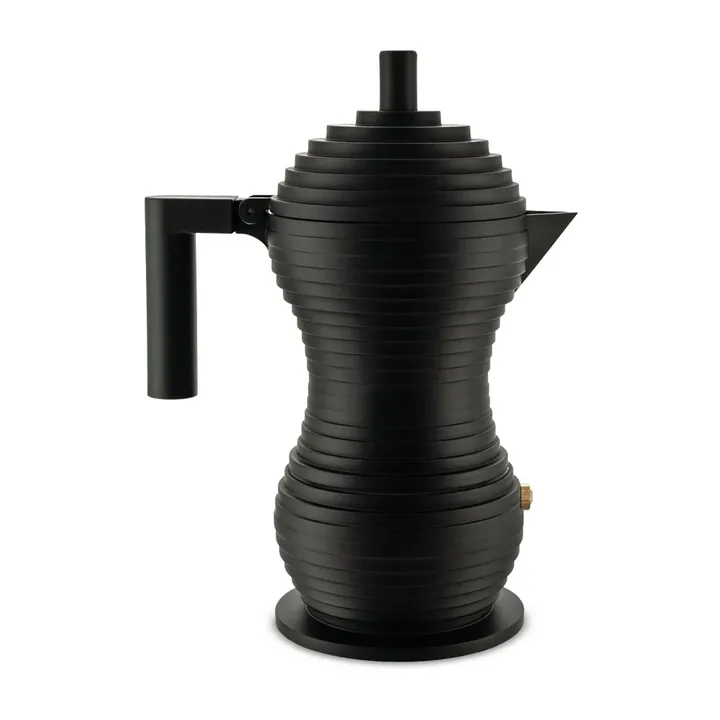 Pulcina espressomachine zwart - 30 cl, 6 kopjes - Alessi