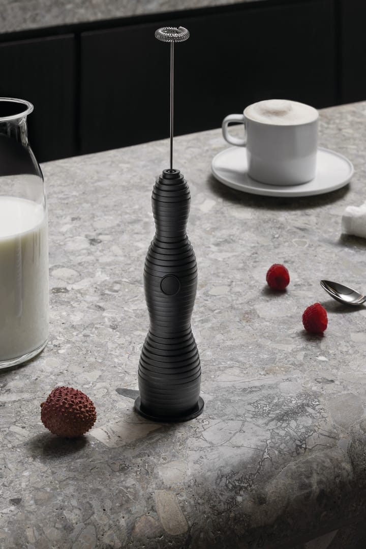 Pulcina melkopschuimer 27,5 cm, Zwart Alessi