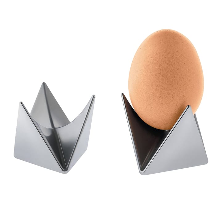 Roost eierdop 2-pack - aluminium - Alessi