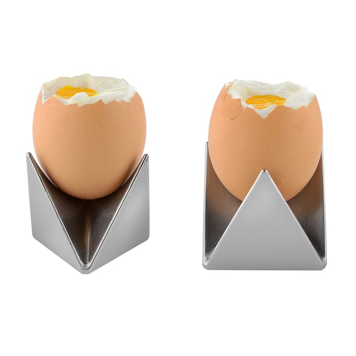 Roost eierdop 2-pack, aluminium Alessi