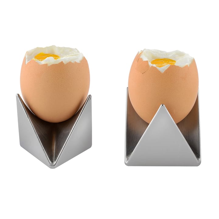 Roost eierdop 2-pack - aluminium - Alessi