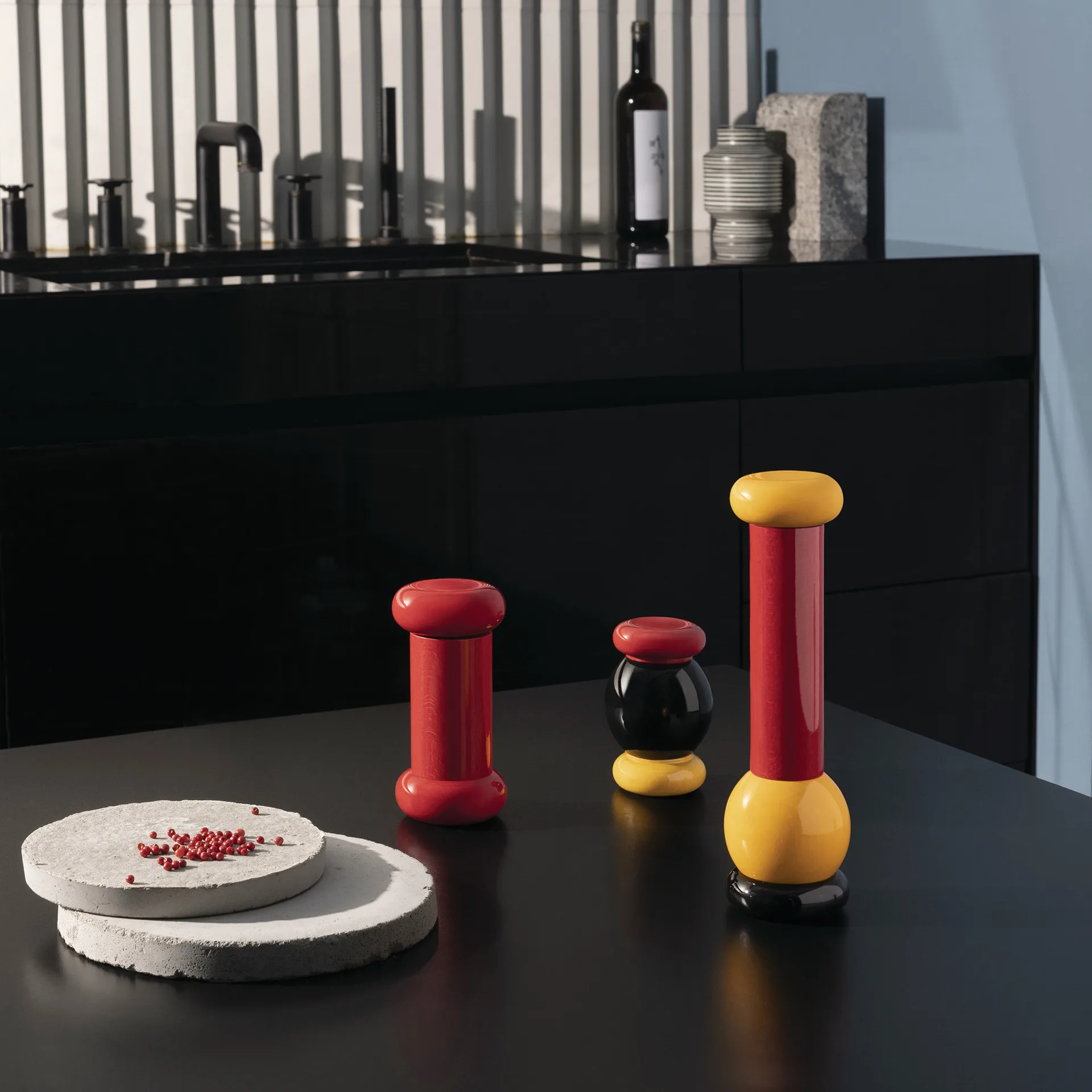 Twergi zout- en pepermolen 15 cm, Rood Alessi
