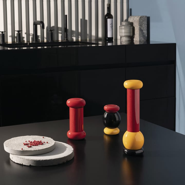 Twergi zout- en pepermolen 15 cm, Rood Alessi