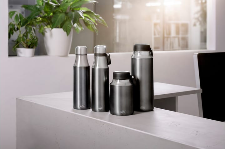 City dubbelwandige waterfles 0,5 l, Grijs satijn Alfi