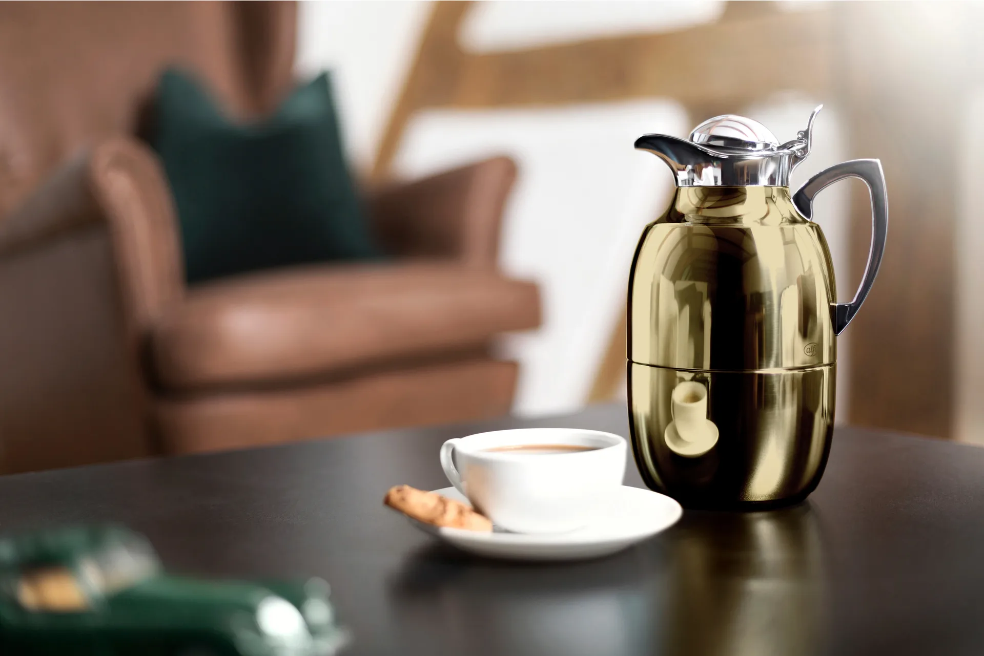 Juwel thermoskan 1 l, Goud Alfi