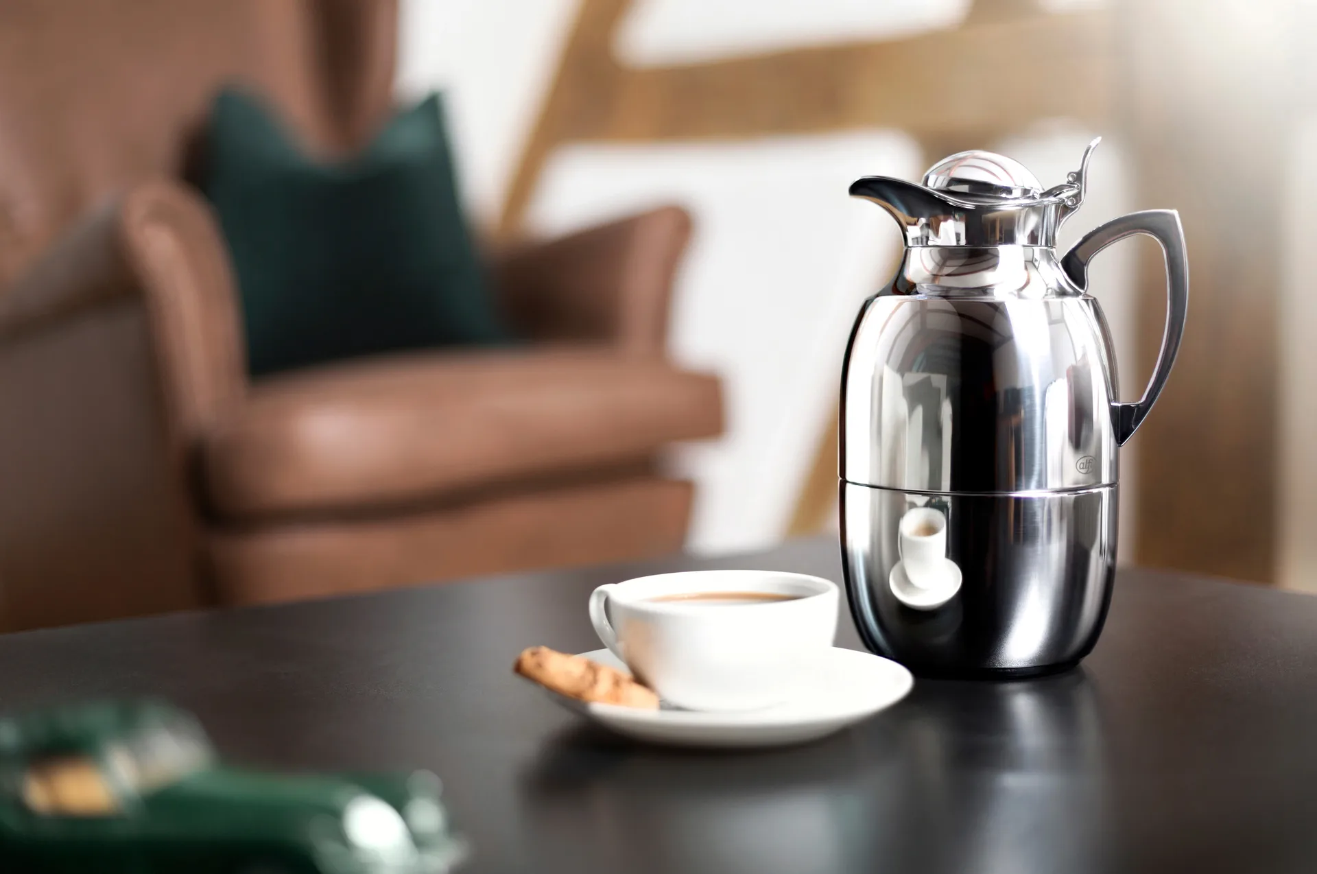 Juwel thermoskan 1 l, Verchroomd roestvrij staal Alfi