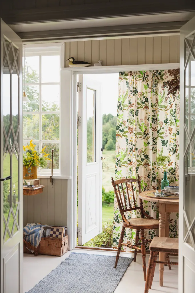 Ängsö stof, Multi-beige Almedahls