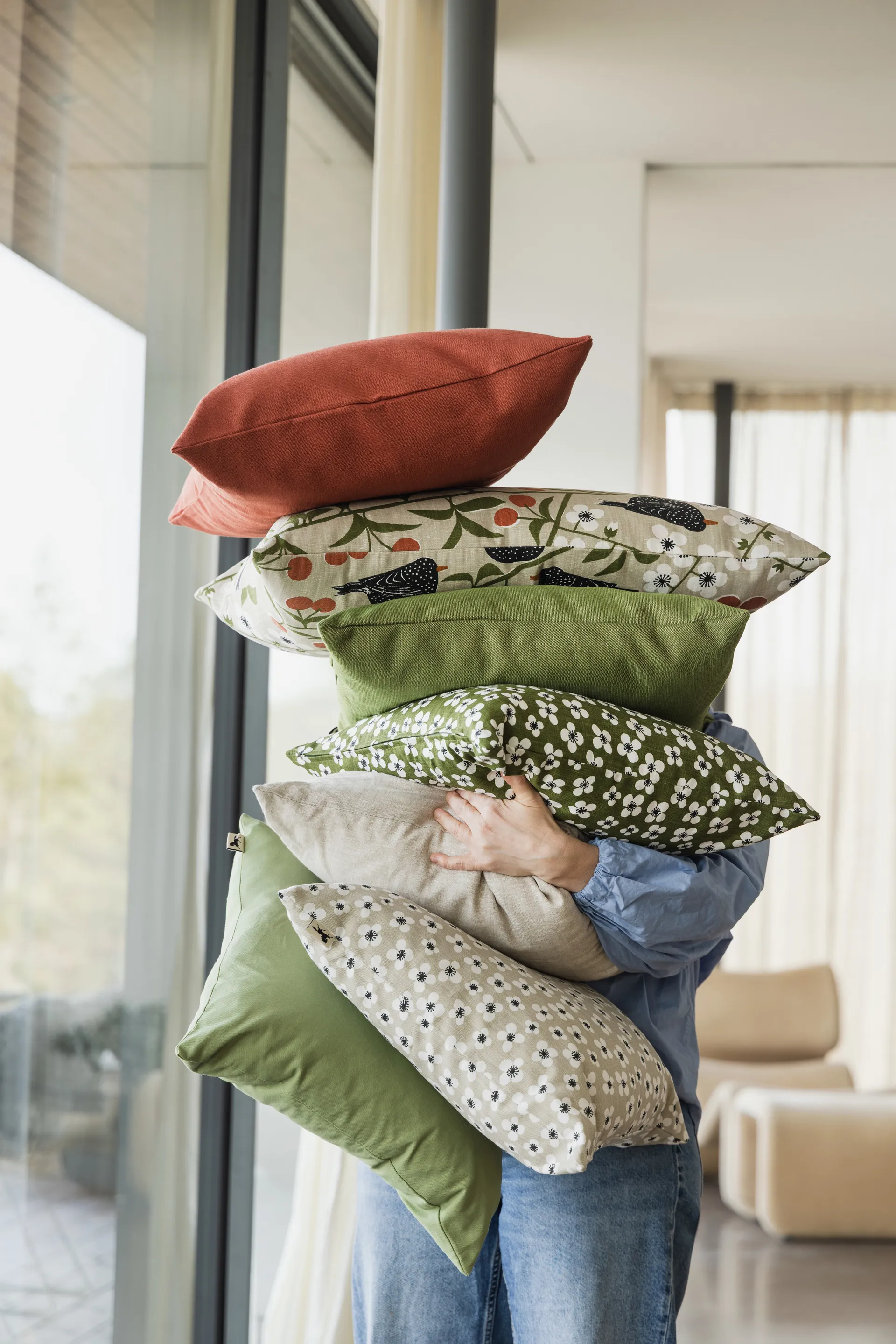 Belle Amie kussensloop, Beige, 47x47 cm Almedahls