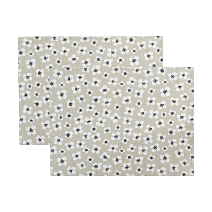 Belle Amie placemat 2-pack, Beige, 34x45 cm Almedahls