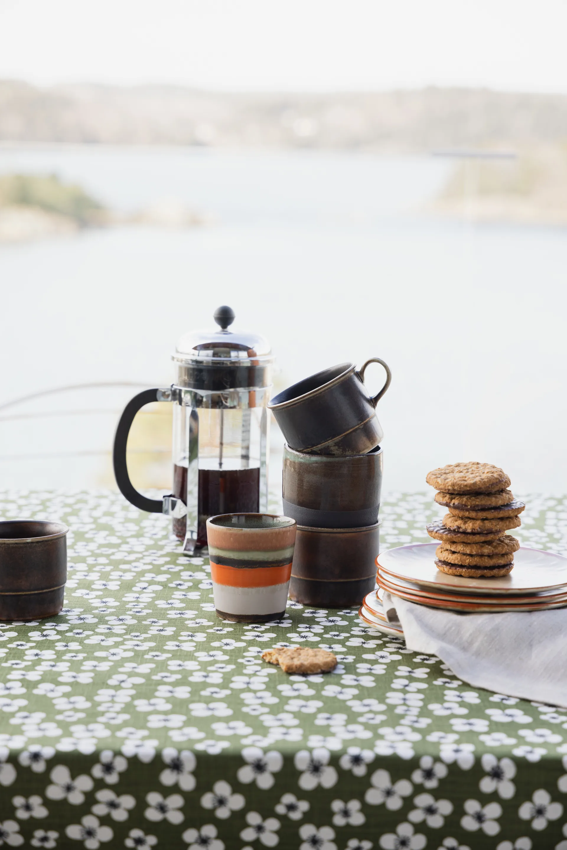 Belle Amie tafellaken, Donkergroen, 145x220 cm Almedahls