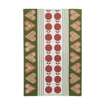 Fruit en cake keukendoek 47x70 cm - Rood-groen - Almedahls