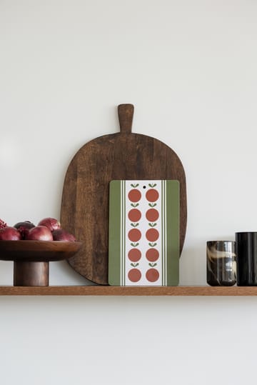 Fruit en cake serveerplank - Rood-groen, 20x30 cm - Almedahls
