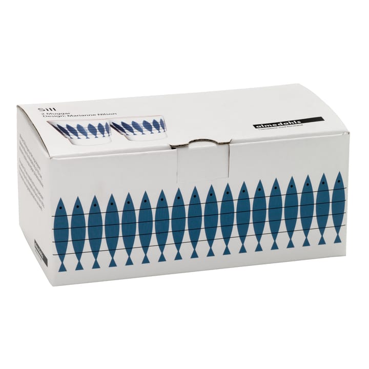 Haring beker 2- pack, Blauw Almedahls