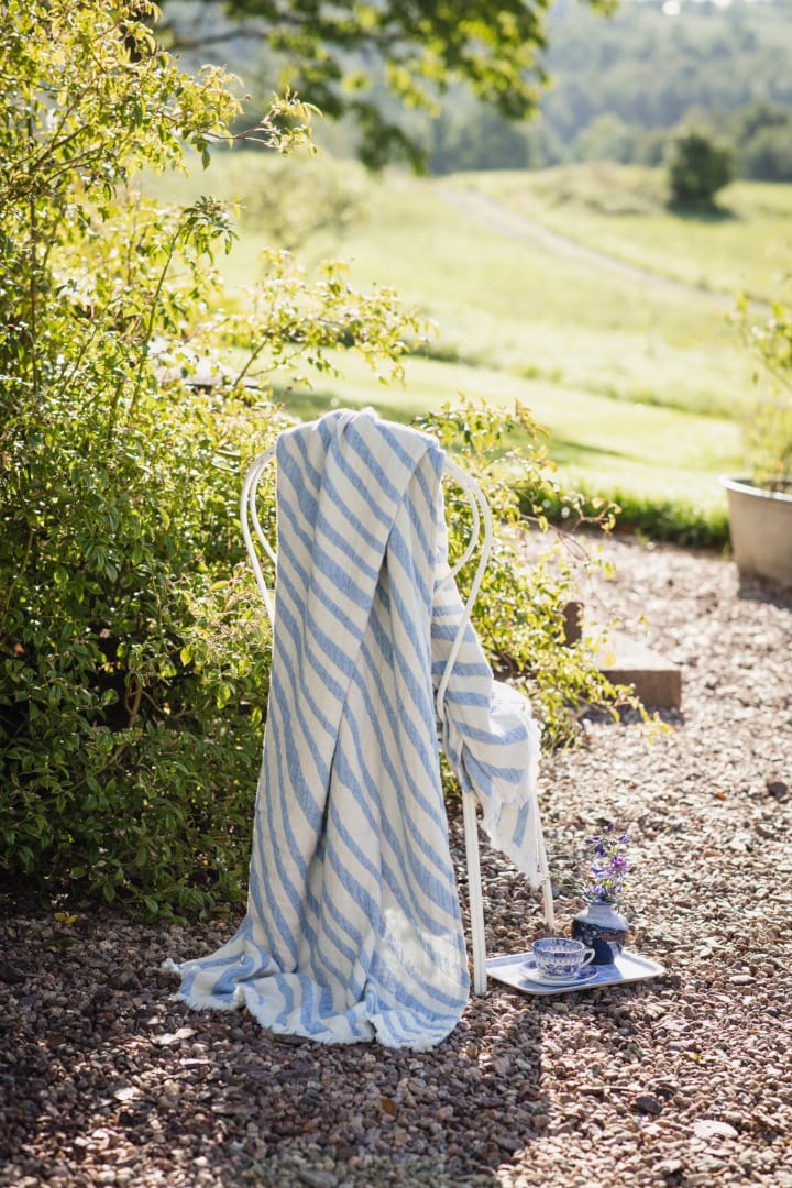 Havet deken 120x170 cm, Blauw-offwhite Almedahls