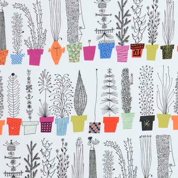Italiensk blomsterhylla stof - multi - Almedahls
