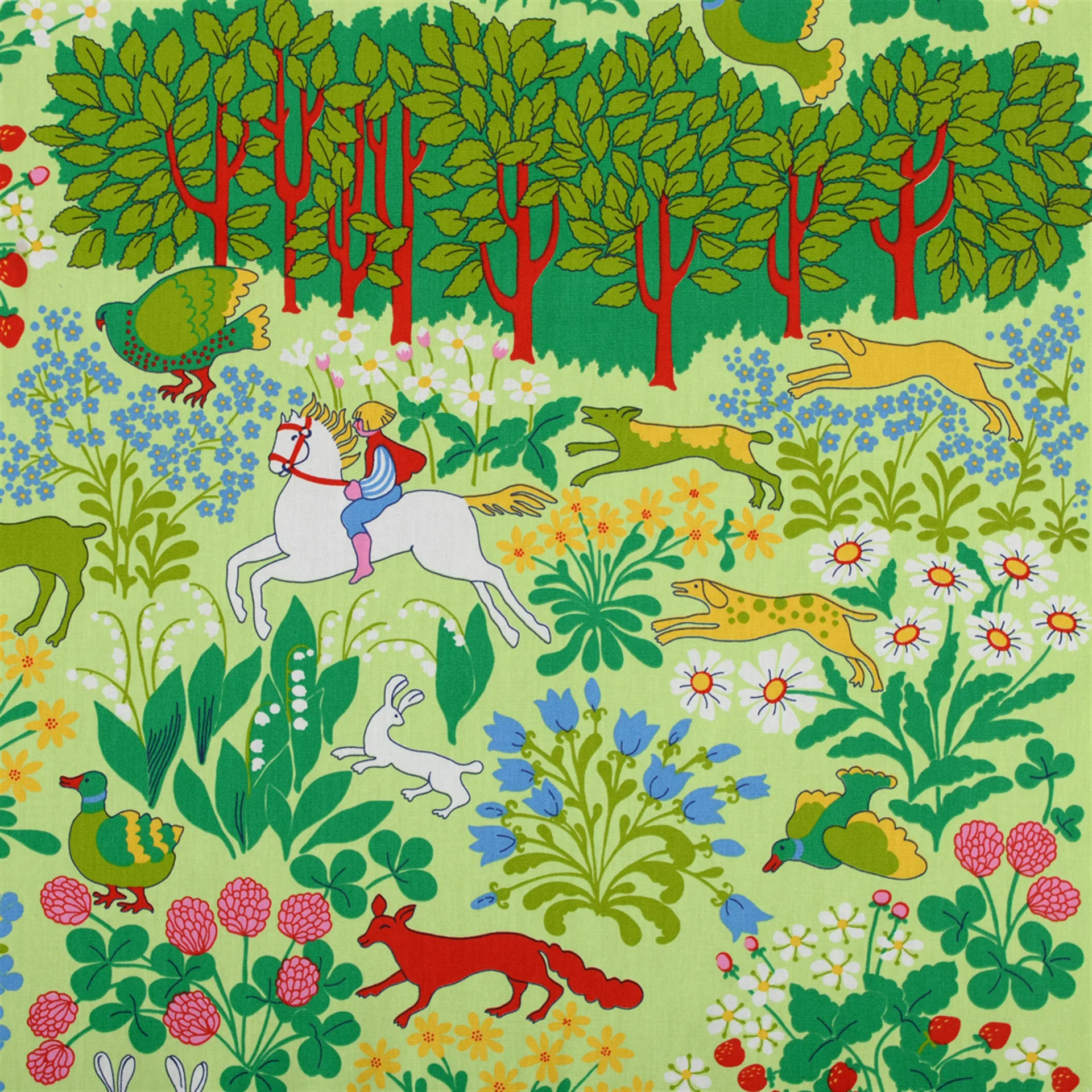 Jakten stof, groen Almedahls