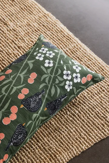 Kersenboomtuin kussenhoes - Donkergroen, 40x70cm - Almedahls