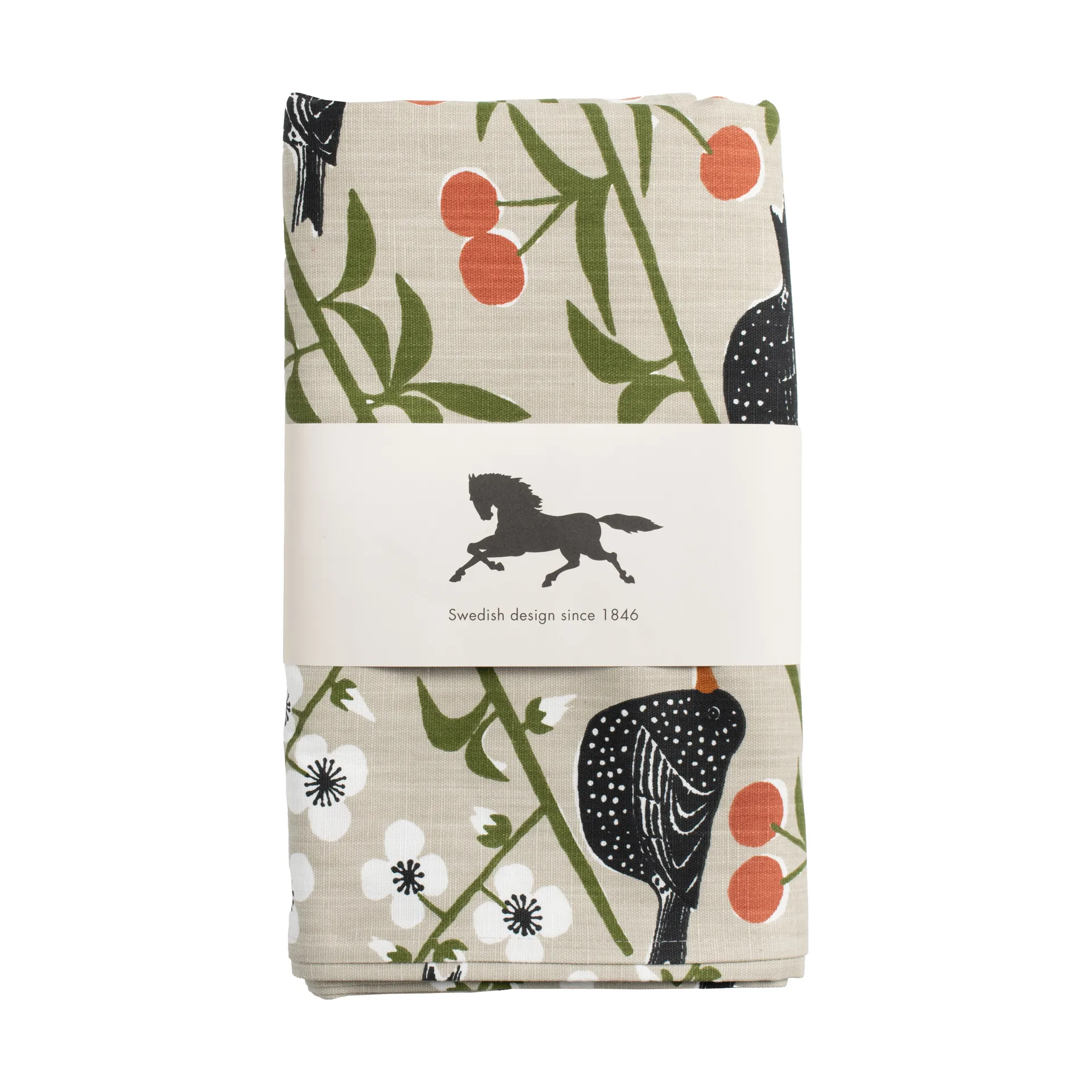 Kersenboomtuin tafelkleed, Beige, 145x250 cm Almedahls