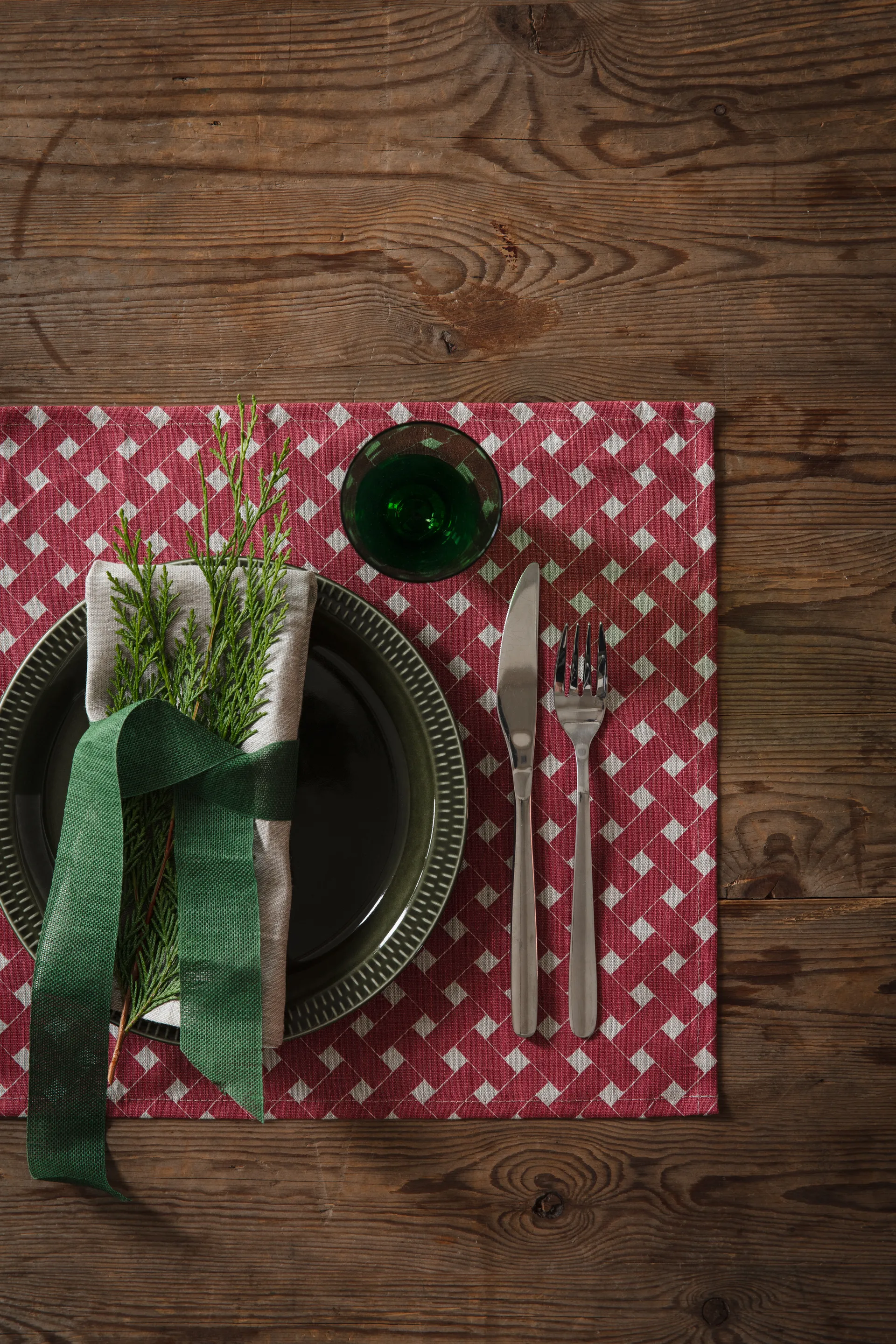 Korg placemat 34x45 cm 2-pack, Rood Almedahls