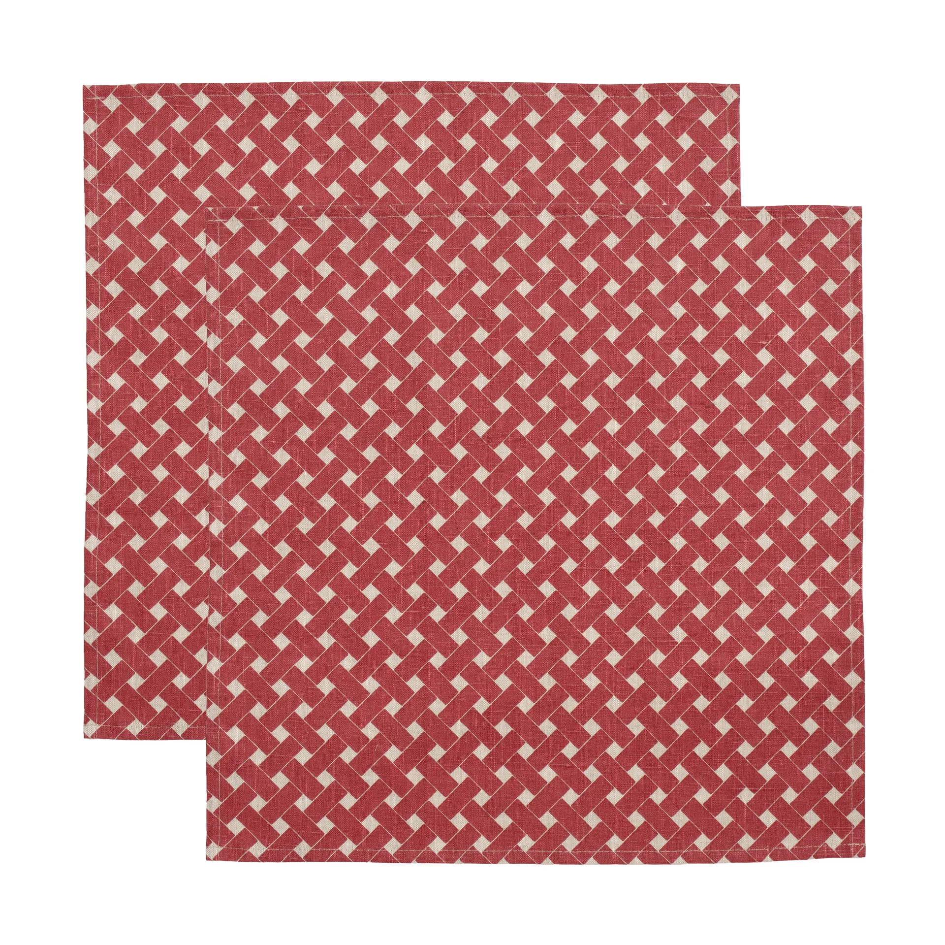 Korg servet 45x45 cm 2-pack, Rood Almedahls