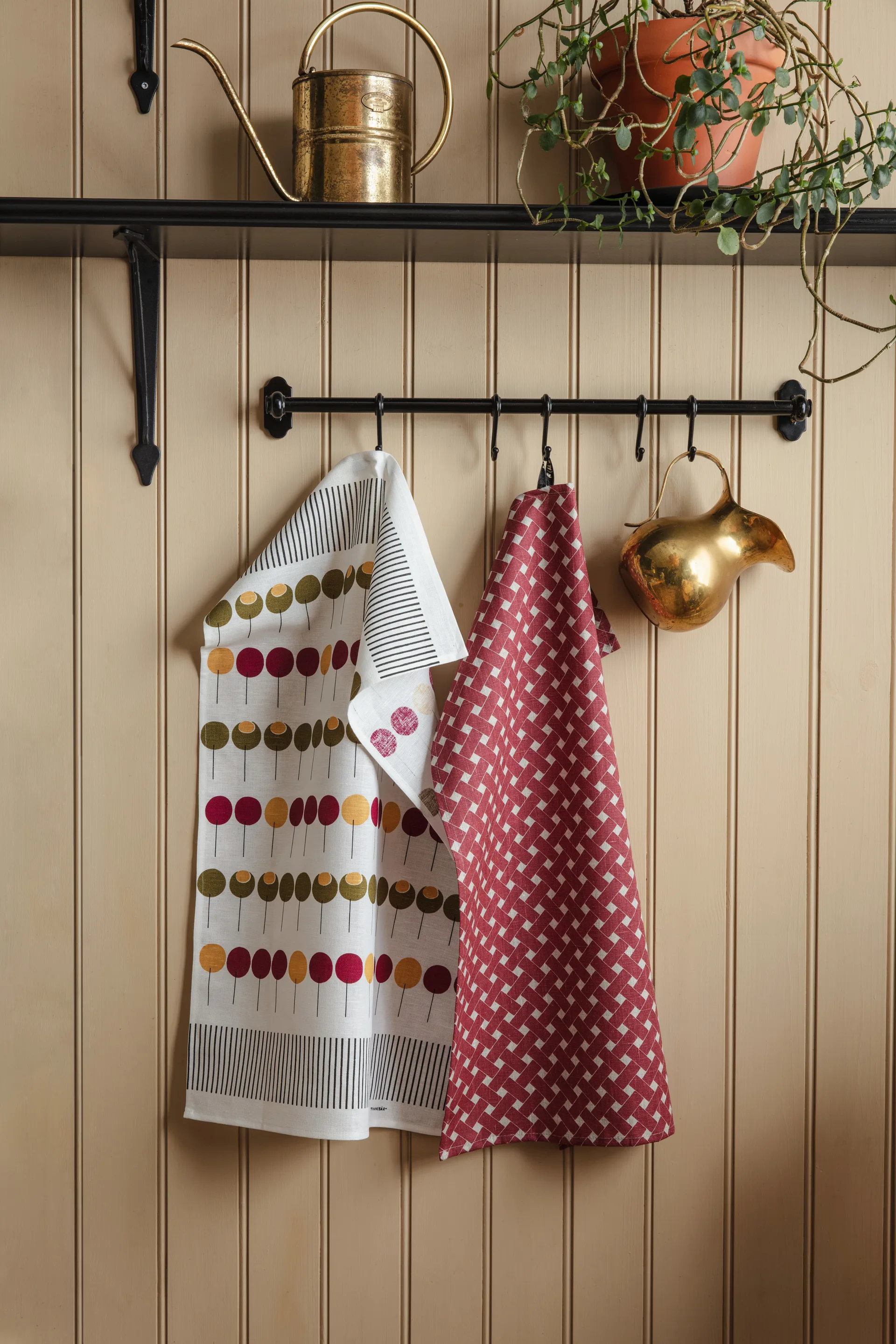 Korg theedoek 47x70 cm, Rood Almedahls