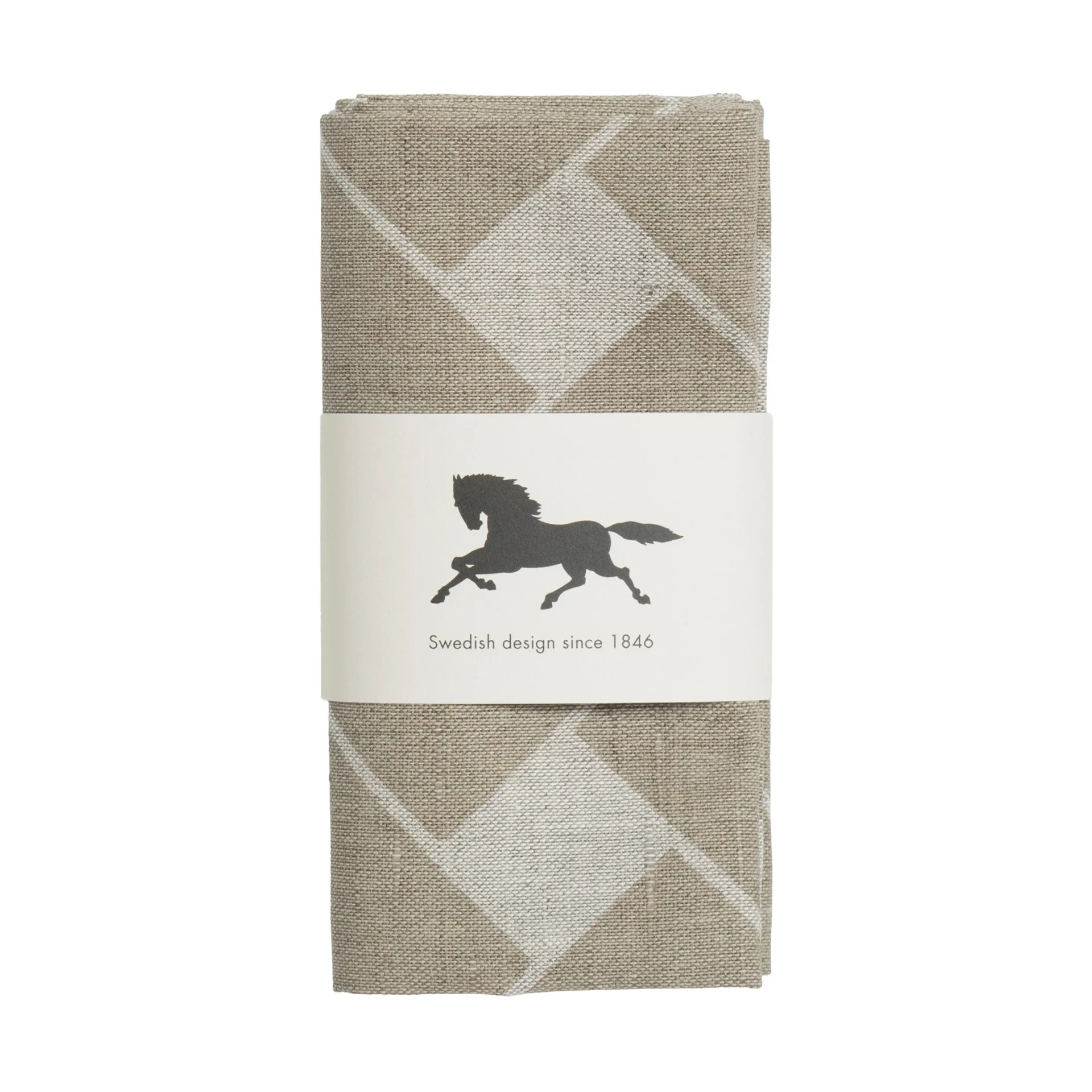 Korg XL servet 45x45 cm 2-pack, Natuur-taupe Almedahls