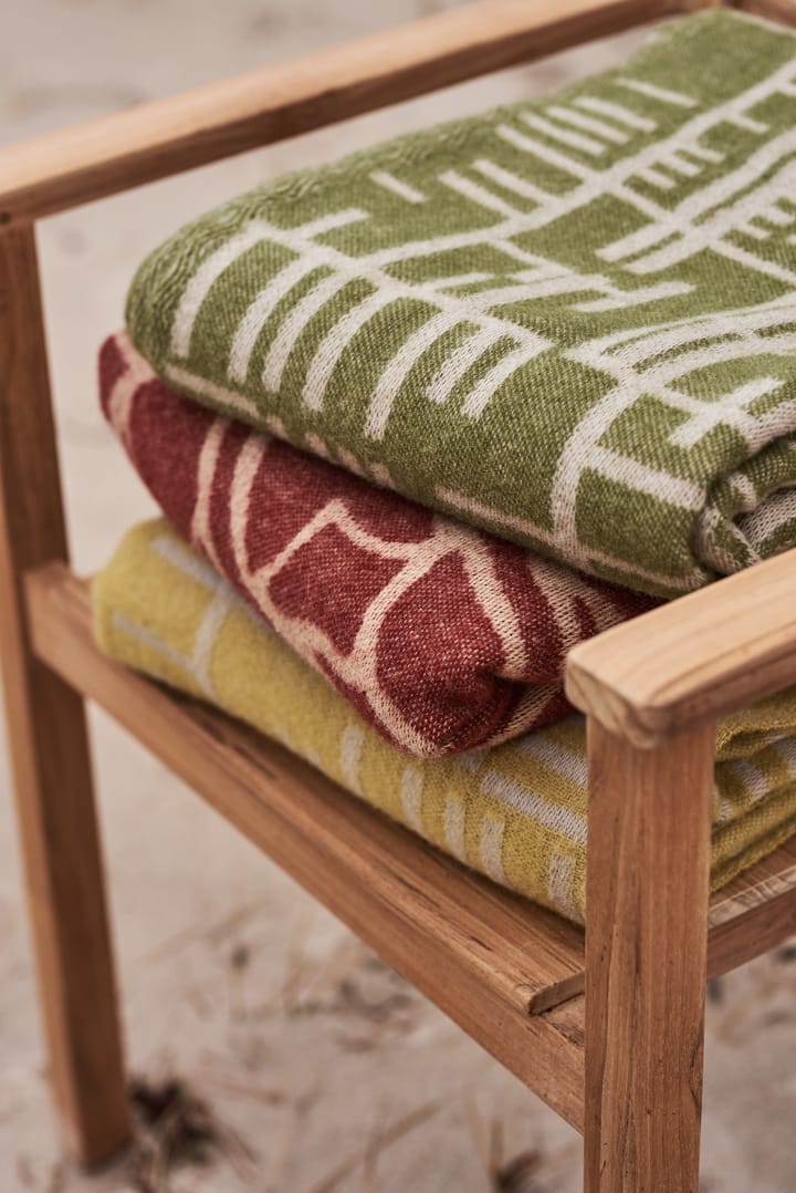Kotteri plaid 130x170 cm, Wijnrood-beige Almedahls