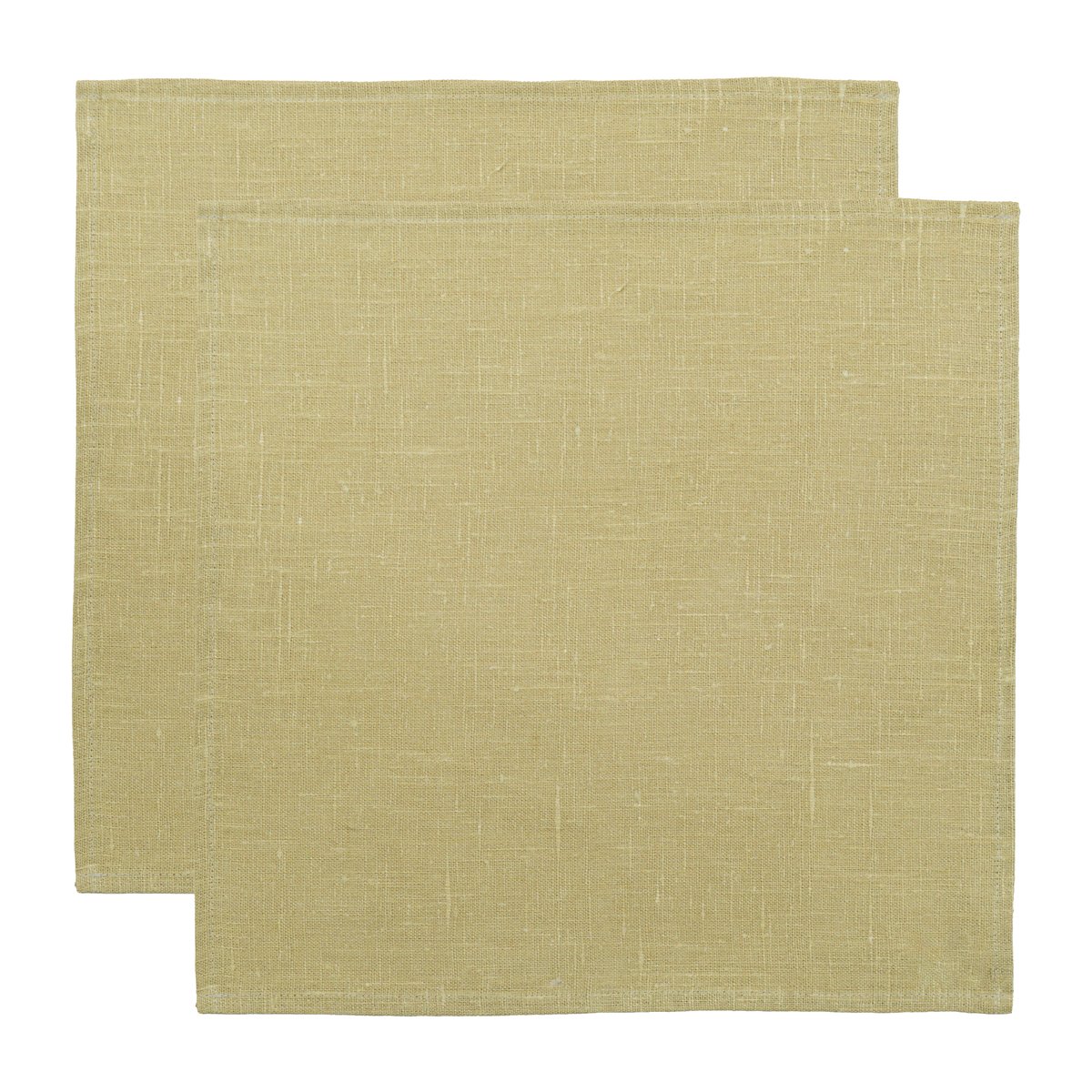 Almedahls Linnen servet 45x45 cm 2-pack Licht Olijf