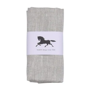 Linnen servet 45x45 cm 2-pack - Natuur - Almedahls