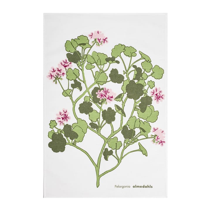 Pelargonia theedoek, roze Almedahls