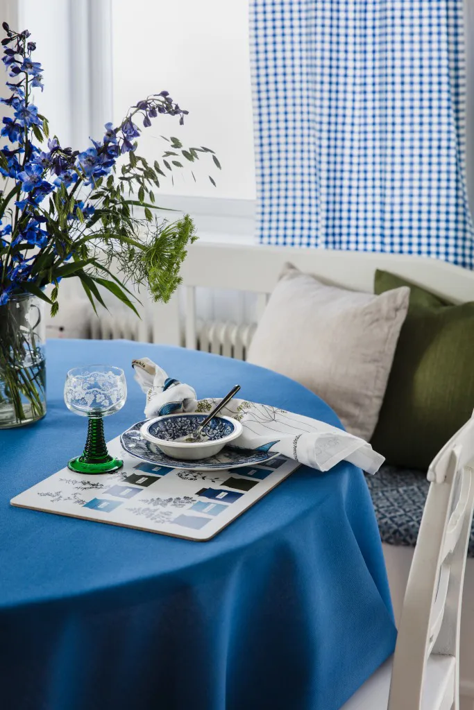 Persons kryddskåp placemat 30x40 cm 2-pack, Blauw Almedahls