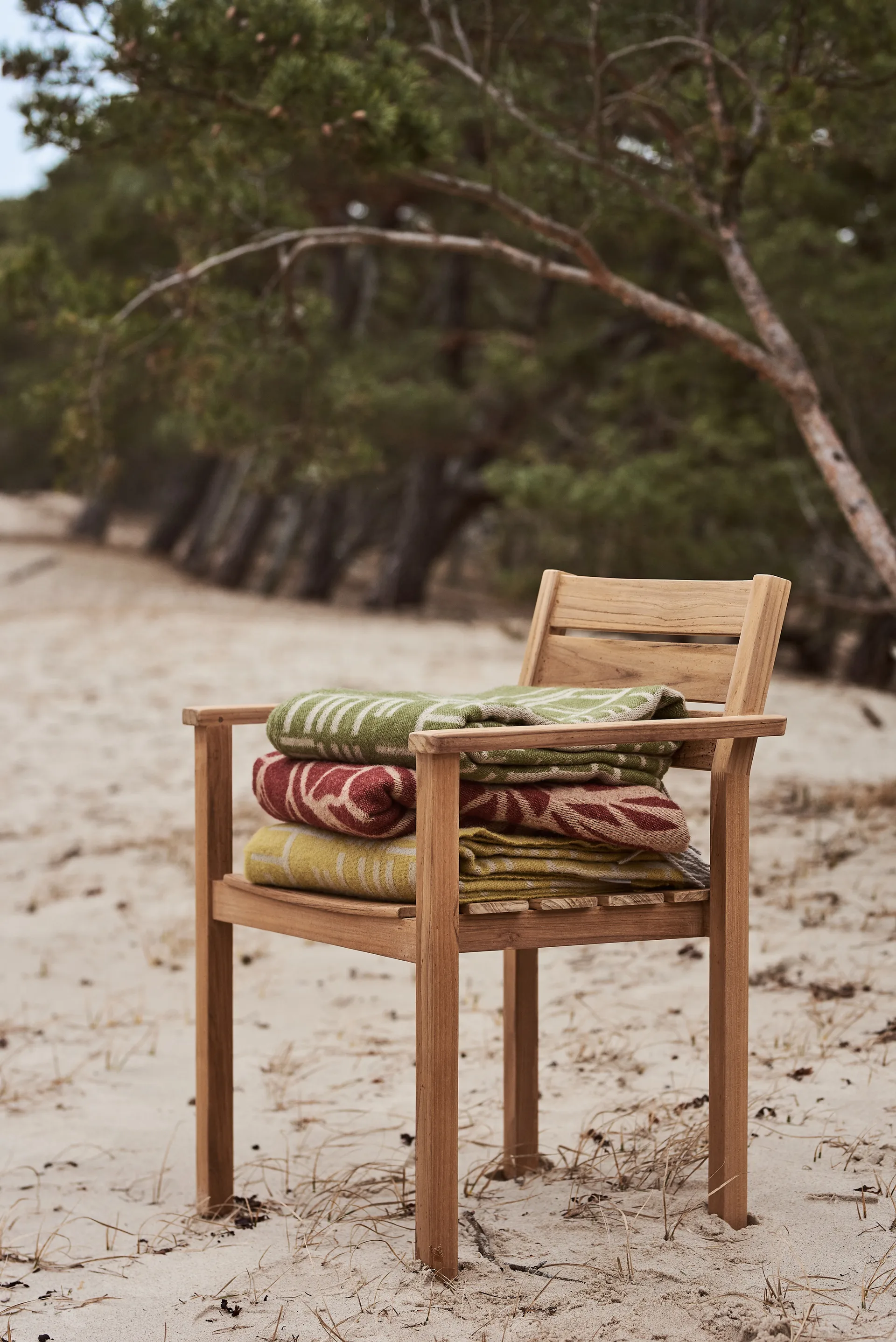 Pickepin plaid 130x170 cm, Olijf (geel) Almedahls