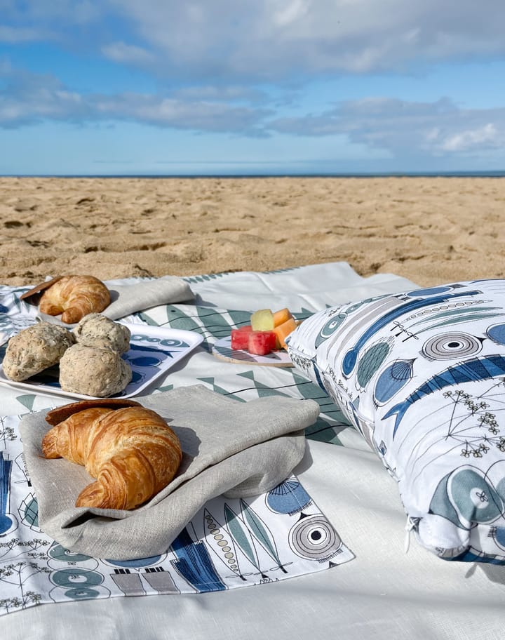 Picknick kussenhoes 47x47 cm, Blauw-beige Almedahls