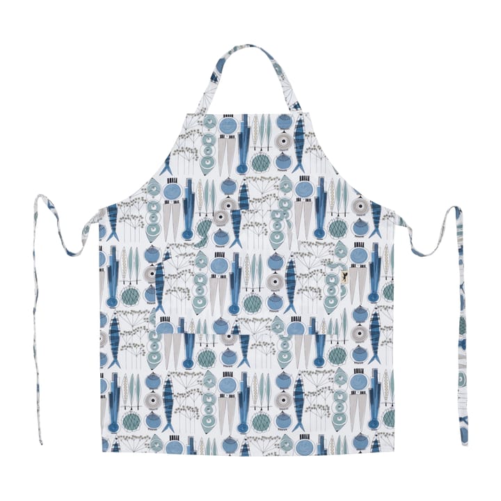 Picknick schort klein patroon - Blauw-beige - Almedahls