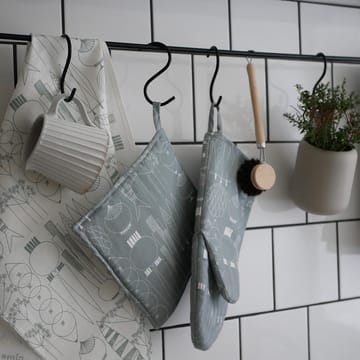 Picknick theedoek - Wit-groengrijs - Almedahls