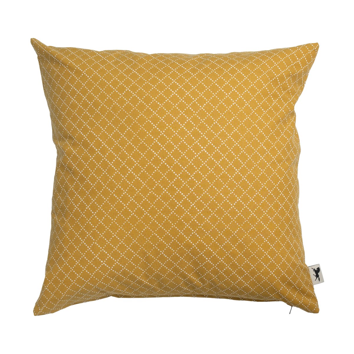 Almedahls Prickruta kussenhoes 47x47 cm Oker | Scandinavisch Interieur | Kussenhoezen | Geel