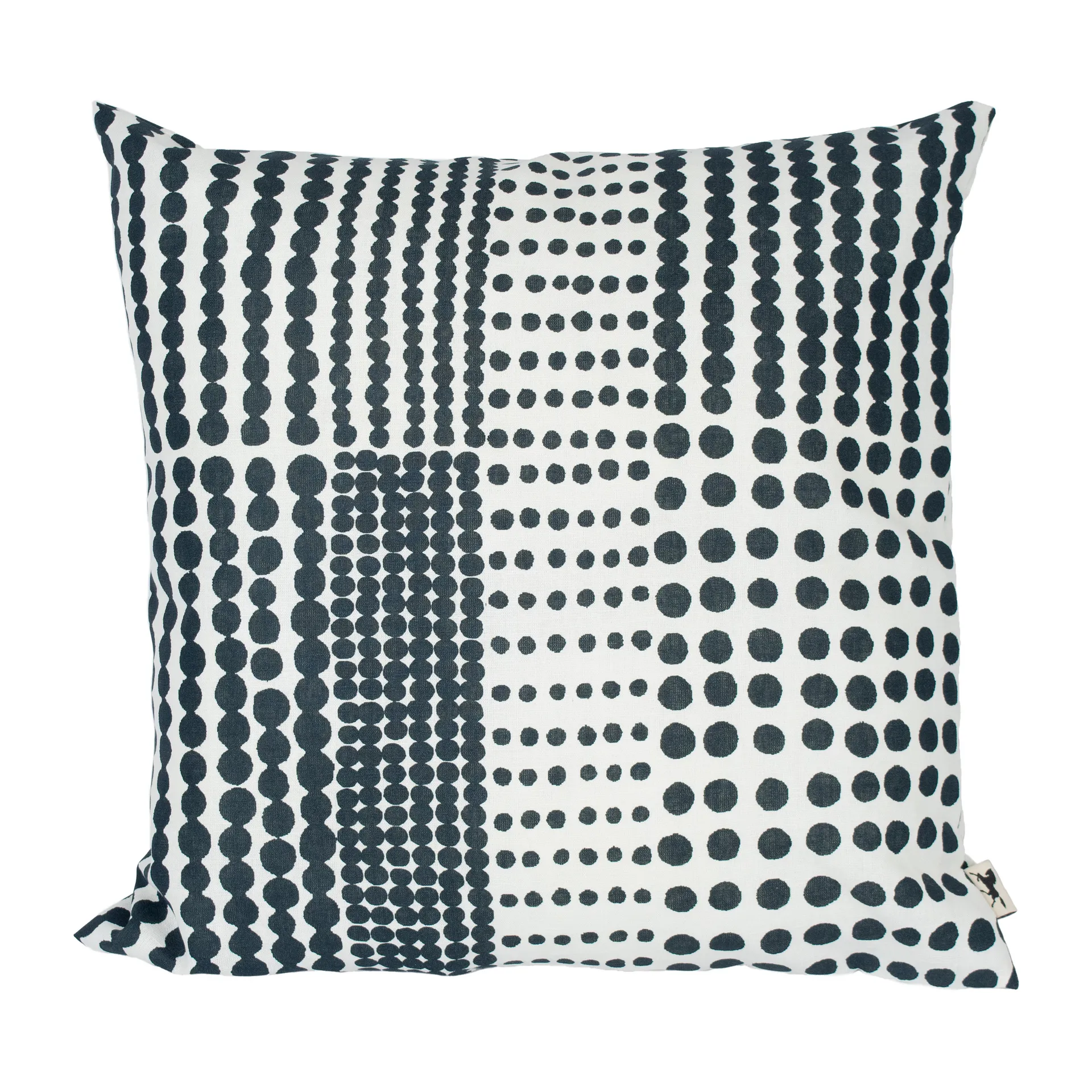 Pricktyg kussenhoes 47x47 cm, Zwart Almedahls