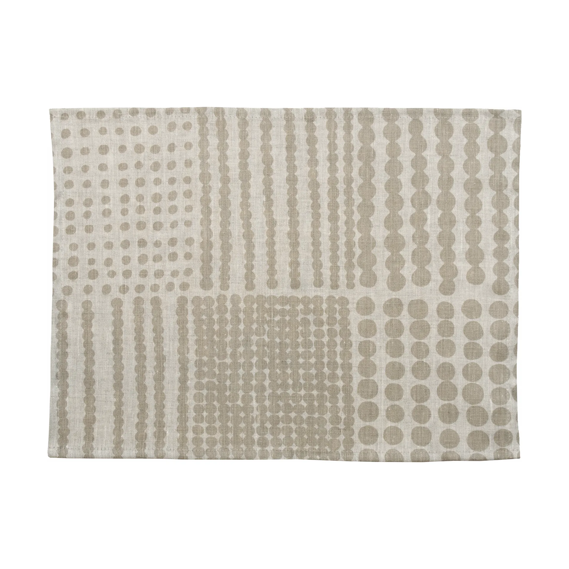 Pricktyg placemat 34x45 cm, Natuur-taupe Almedahls