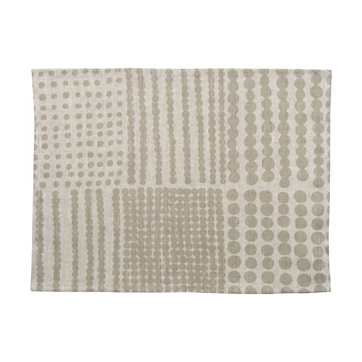 Pricktyg placemat 34x45 cm - Natuur-taupe - Almedahls